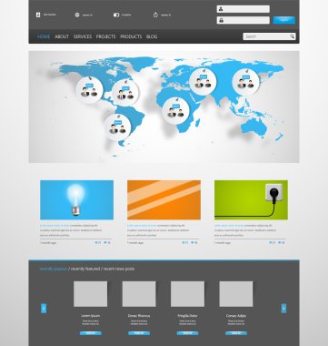 web sitesi şablonu tasarımı