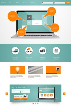 web sitesi şablonu tasarımı
