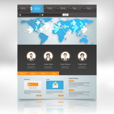 web sitesi şablonu tasarımı