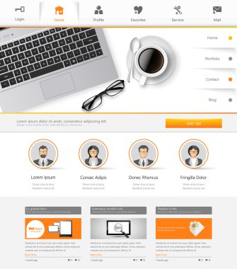 web sitesi şablonu tasarımı