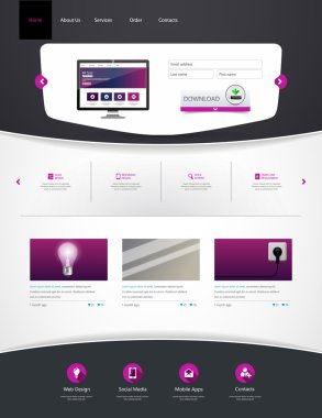 web sitesi şablonu tasarımı