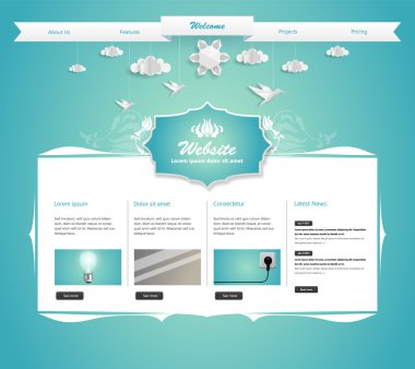 web sitesi şablonu tasarımı