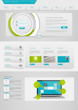 web sitesi şablonu tasarımı