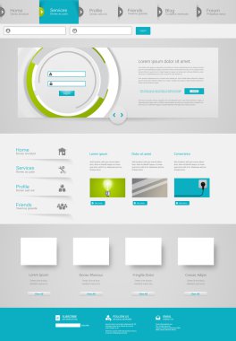 web sitesi şablonu tasarımı