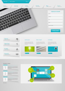 web sitesi şablonu tasarımı
