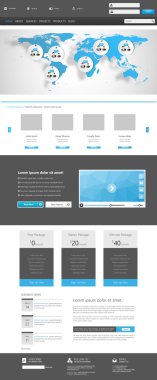 web sitesi şablonu tasarımı