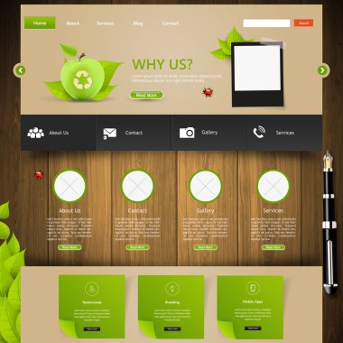 web sitesi şablonu tasarımı