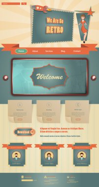 web sitesi şablonu tasarımı