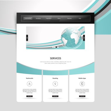 web sitesi şablonu tasarımı