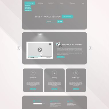 web sitesi şablonu tasarımı