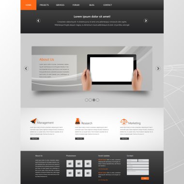 web sitesi şablonu tasarımı