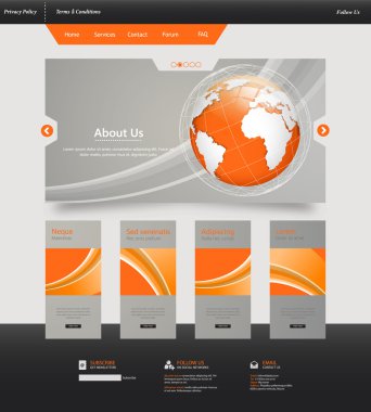 web sitesi şablonu tasarımı
