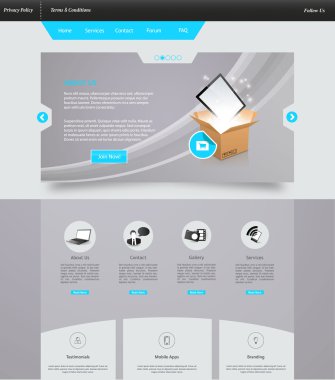 web sitesi şablonu tasarımı
