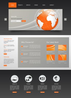 web sitesi şablonu tasarımı