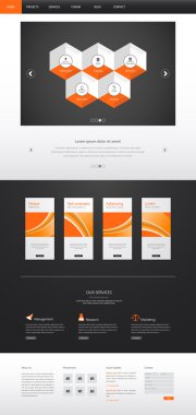 web sitesi şablonu tasarımı