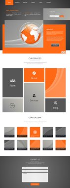 web sitesi şablonu tasarımı