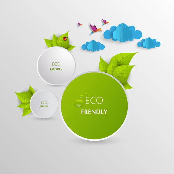 Design de modelo de site Eco , — Vetor de Stock