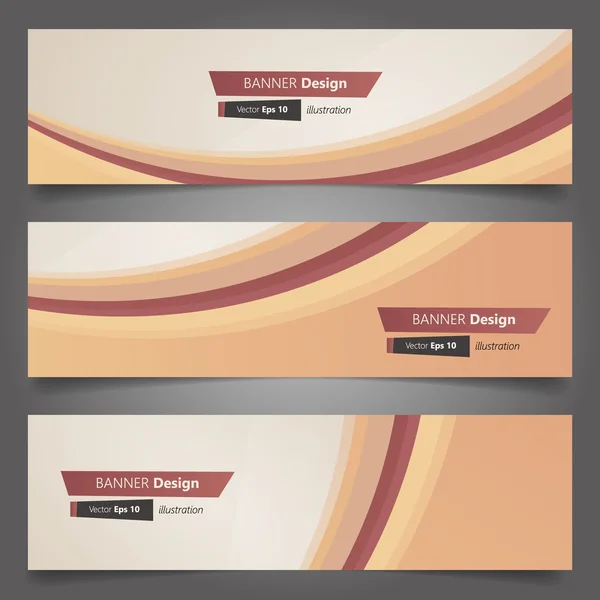 Business elegante Banner Set — Vettoriale Stock