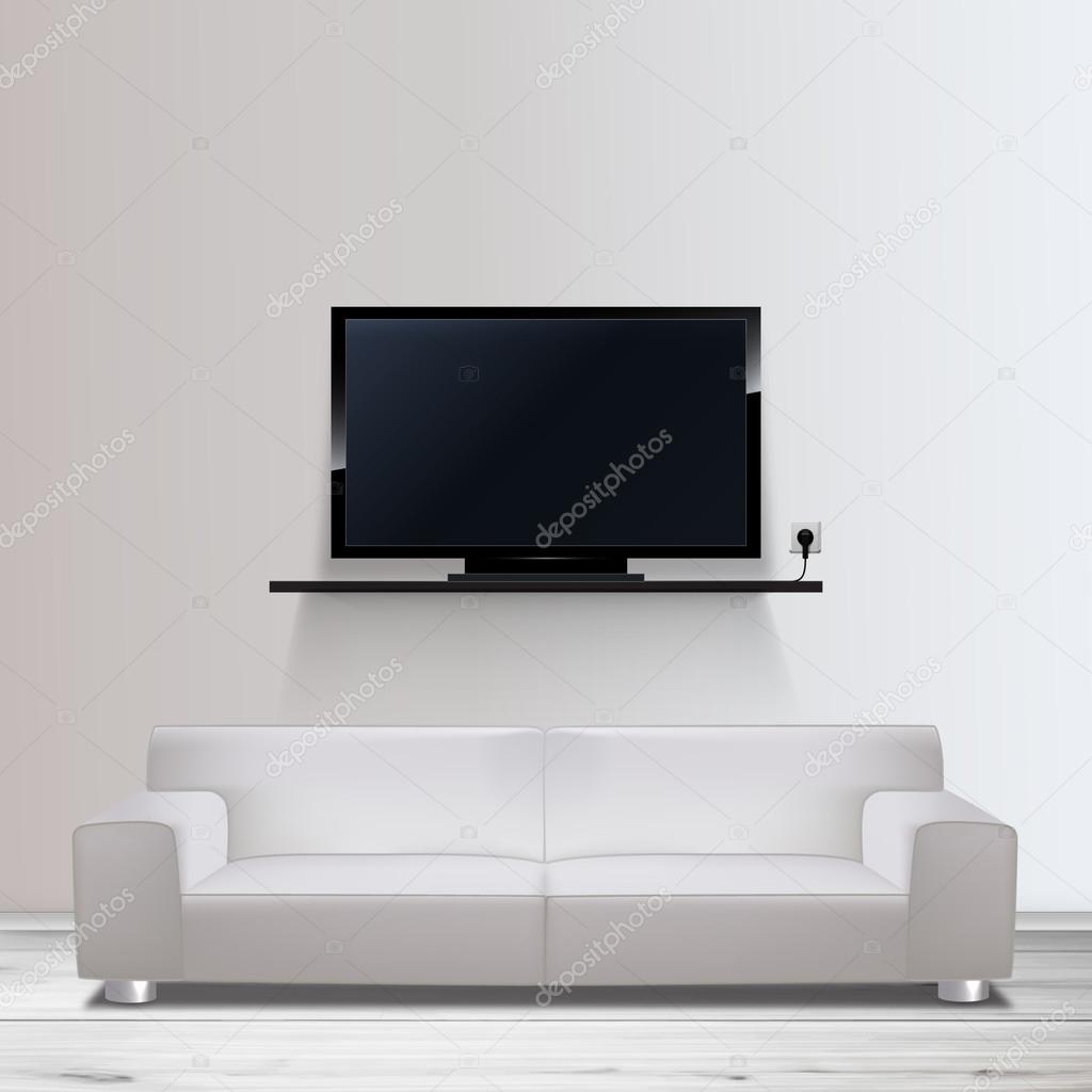 Minimal Room with Tv - Realistic