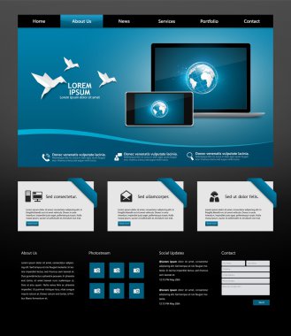 web sitesi şablonu tasarımı