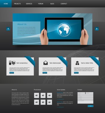 web sitesi şablonu tasarımı