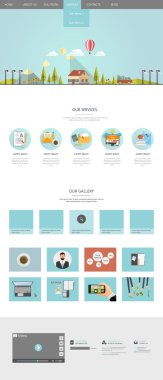 Eko Web sitesi tasarım şablonu.