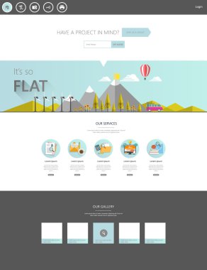Eko Web sitesi tasarım şablonu.