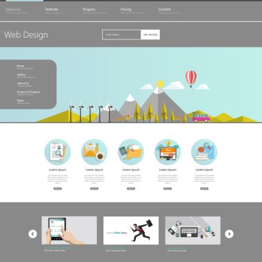 Eko Web sitesi tasarım şablonu.