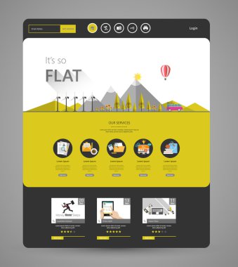 Eko Web sitesi tasarım şablonu.