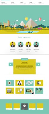 Eko Web sitesi tasarım şablonu.