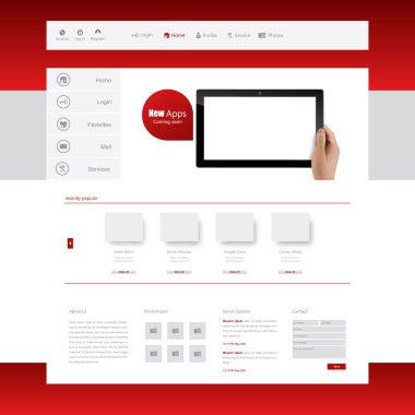 web sitesi şablonu tasarımı