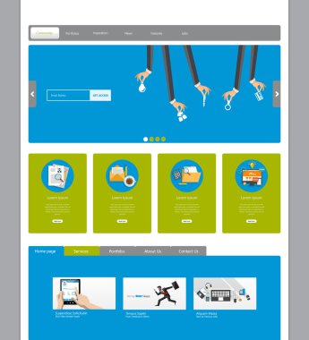 web sitesi şablonu tasarımı