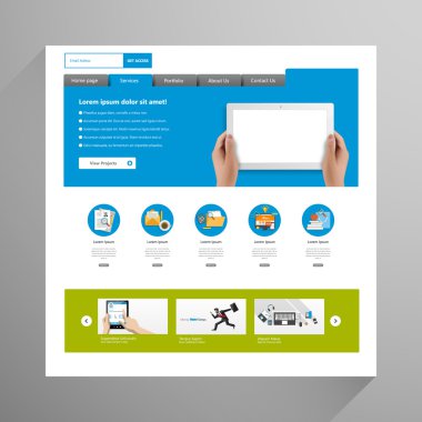 web sitesi şablonu tasarımı