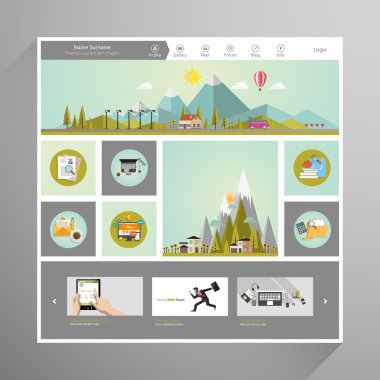 Eko Web sitesi tasarım şablonu.