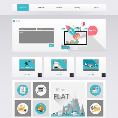 web sitesi şablonu tasarımı