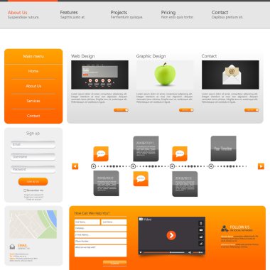 web sitesi şablonu tasarımı