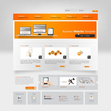 web sitesi şablonu tasarımı