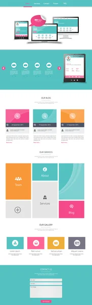 Diseño de plantilla web — Vector de stock