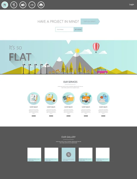 Eco webbplats designmall. — Stock vektor