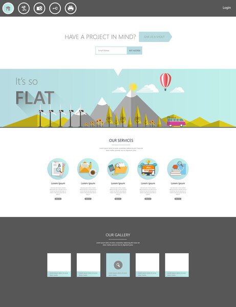 Eco website design template.