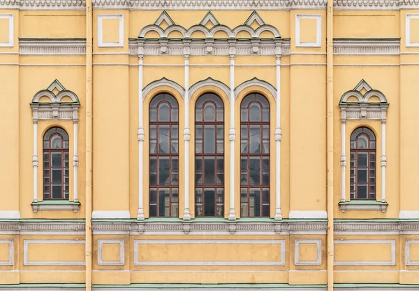 Windows on facade of the Church of Saint Isidore — 스톡 사진