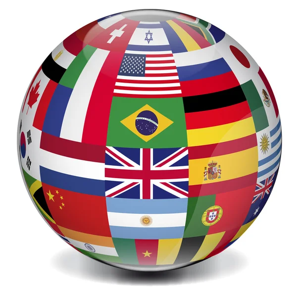 Globo internacional — Vector de stock