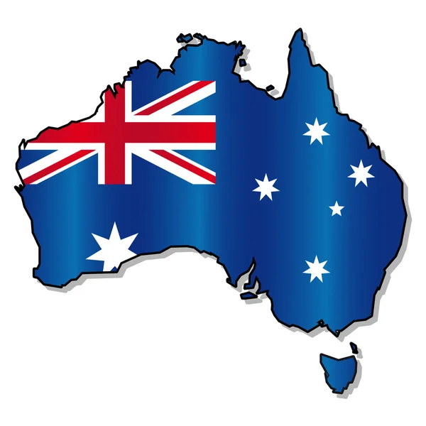 Drapeau australien — Image vectorielle