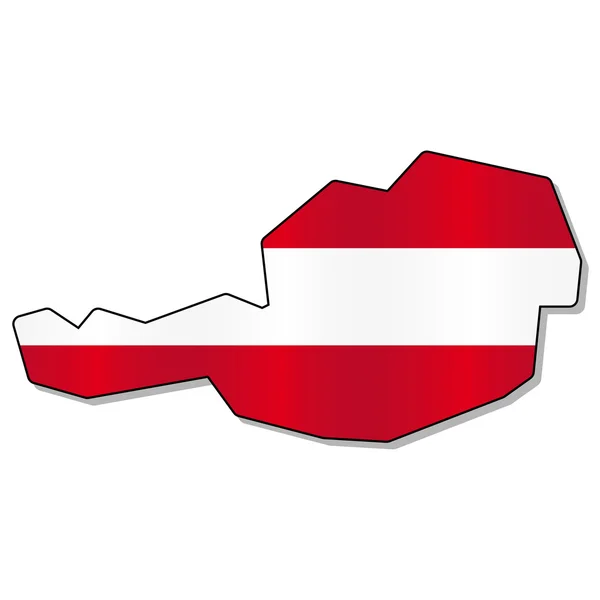 Flaga Austrii — Wektor stockowy