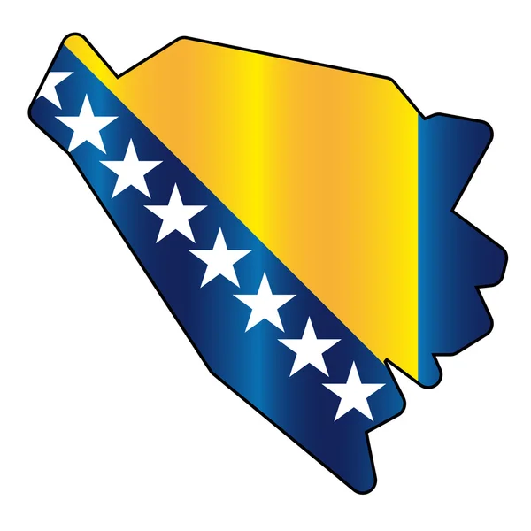 Прапор Боснії і Герцеговини — стоковий вектор