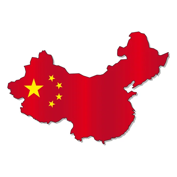 Çin bayrağı — Stok Vektör