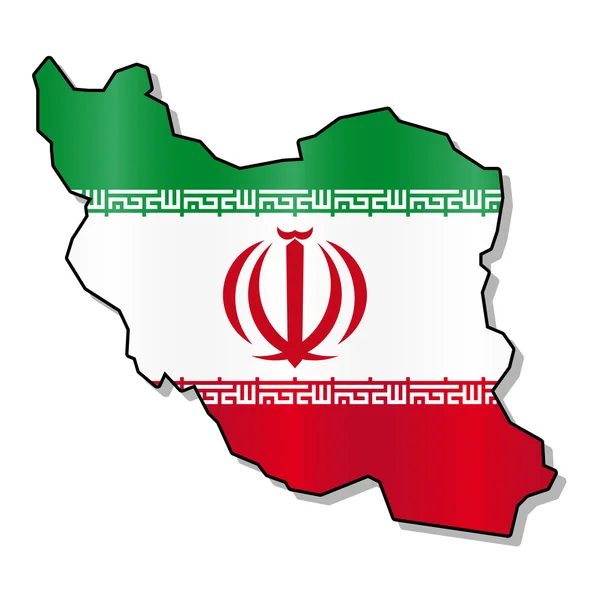 Bandiera iraniana — Vettoriale Stock