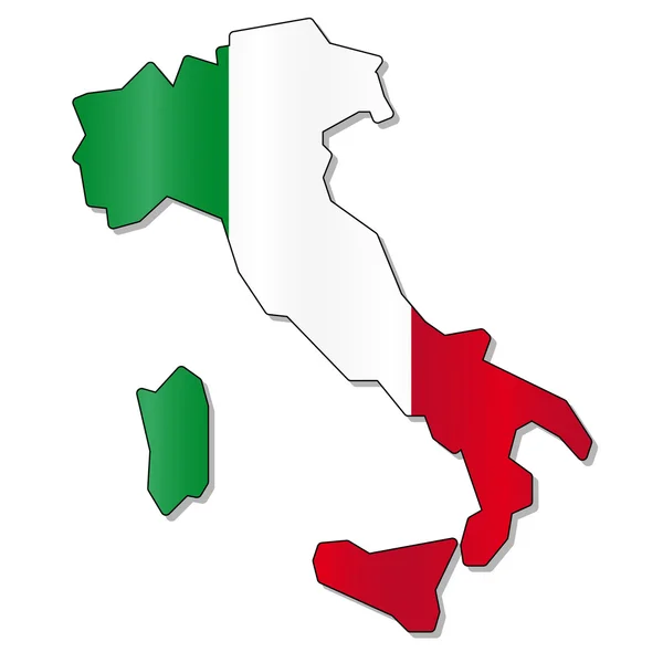 意大利国旗 — 图库矢量图片