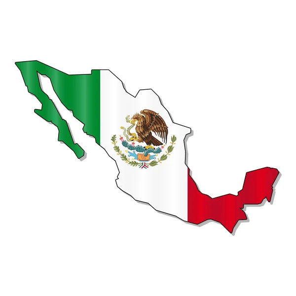 Bandeira do México — Vetor de Stock