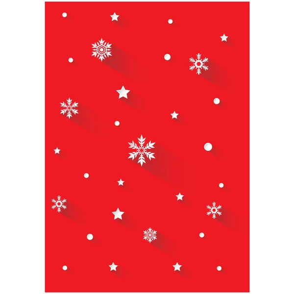 kar taneleri ile kırmızı bir arka plan